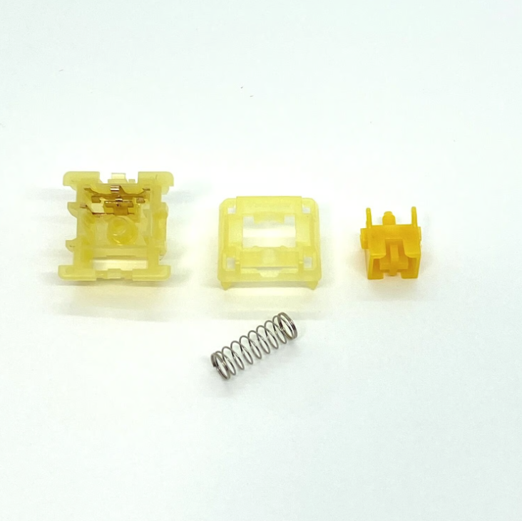 Tecsee Pudding Medium Tactile Switch(イエロー/タクタイル/5pin/63.5g/5pcs)