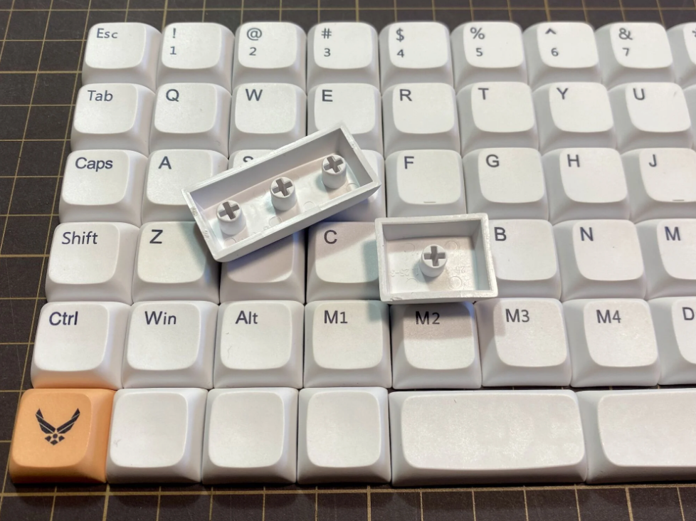 XDA DyeSub PBT 93 Orthlinear キーキャップセット(ホワイト)