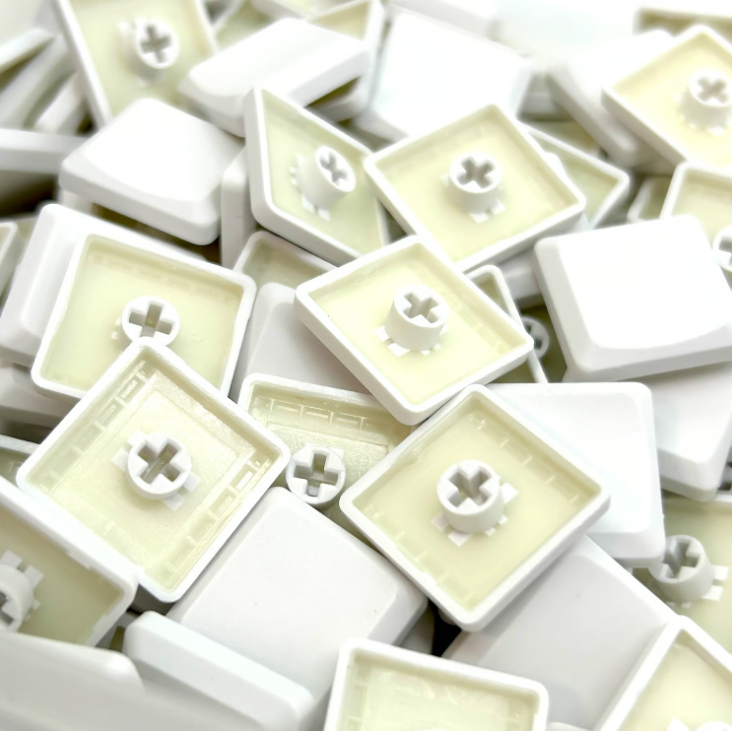 THT(Tai-Hao Thins)ロープロファイルキーキャップ(MX用/ホワイト/1個)