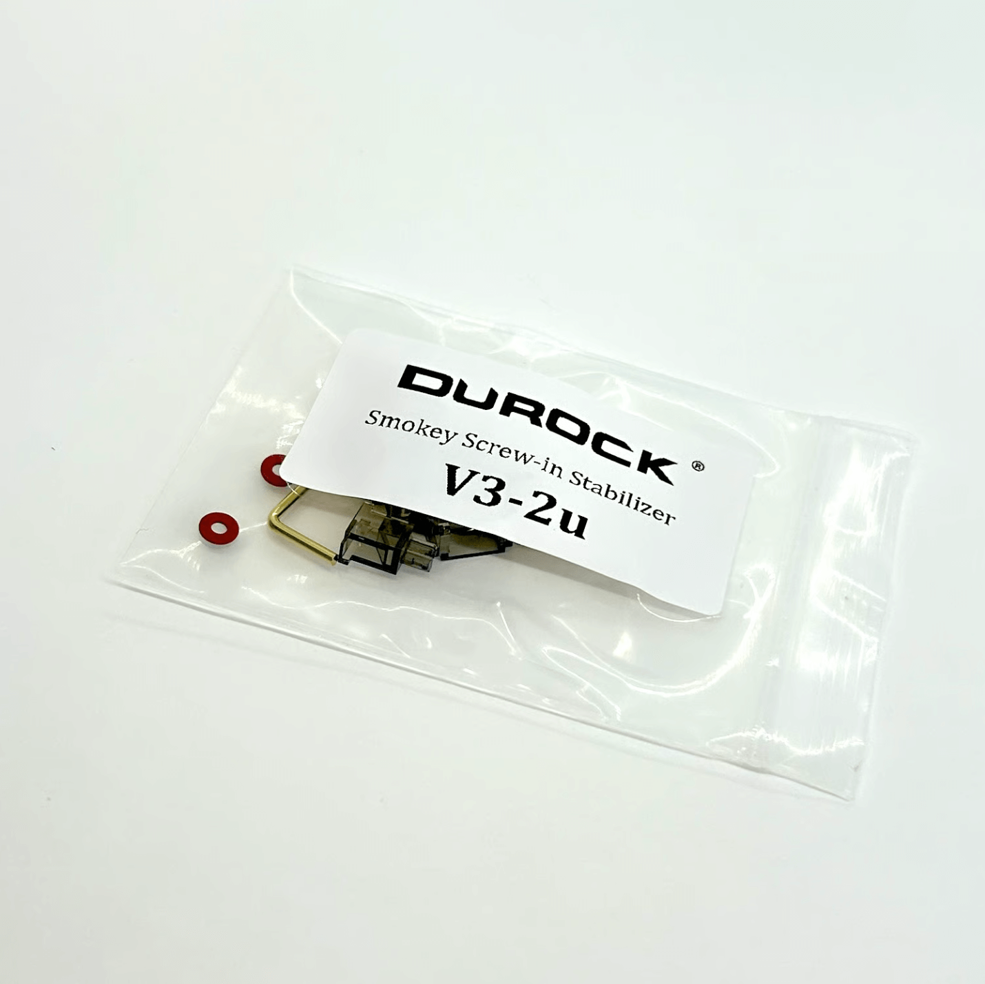 DUROCK 2U V3 PCBマウントスタビライザー(スモーキー/ゴールド)