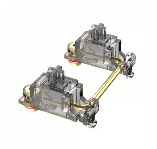 DUROCK 3U V3 PCBマウントスタビライザー(スモーキー/ゴールド)