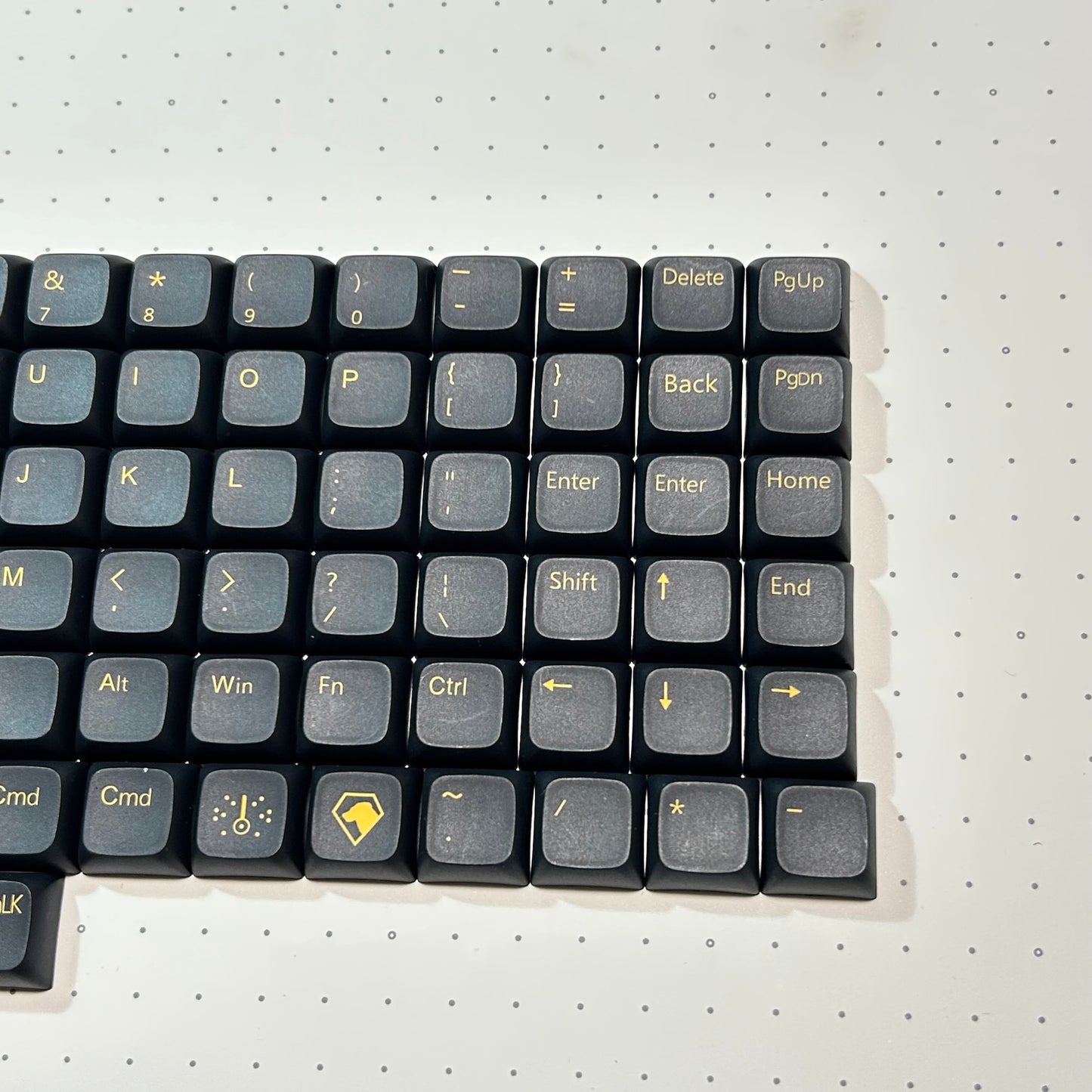 在庫限り|XDAL DyeSub PBT 93 Orthlinear キーキャップセット(ブラック)