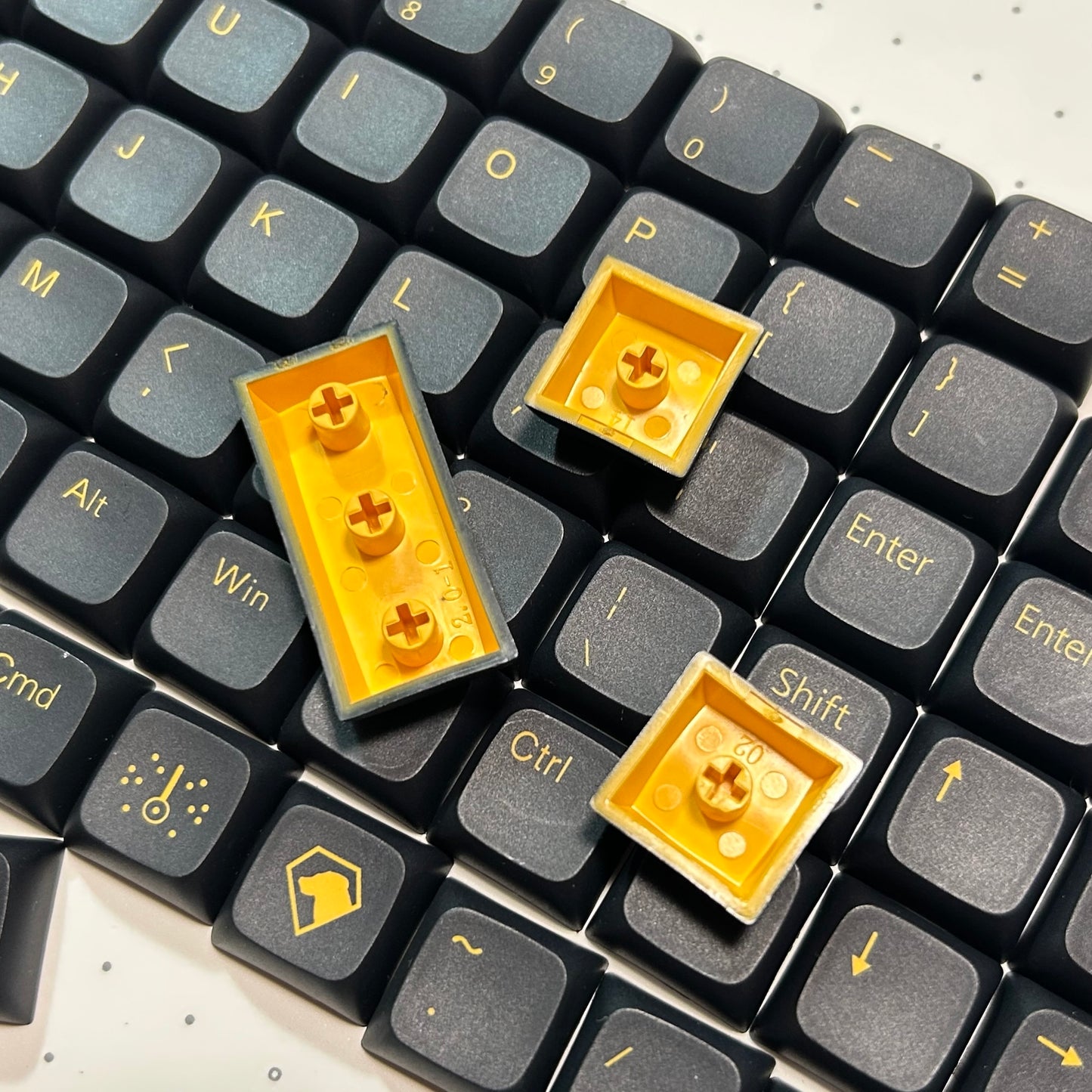 在庫限り|XDAL DyeSub PBT 93 Orthlinear キーキャップセット(ブラック)
