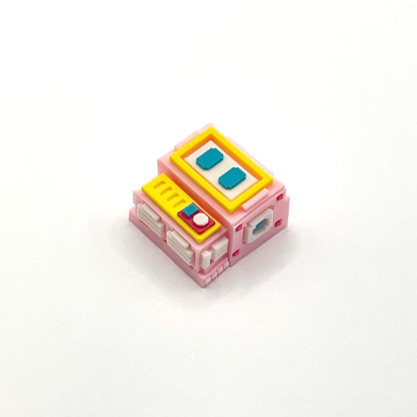 ピクセルロボットなアルチザンキーキャップ(1個/ピンク)