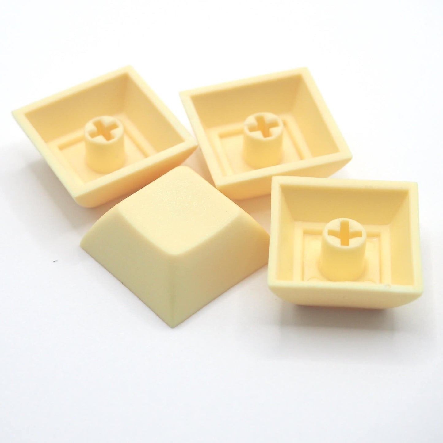 DSA PBT ブランクキーキャップ(1個/ライトイエロー)