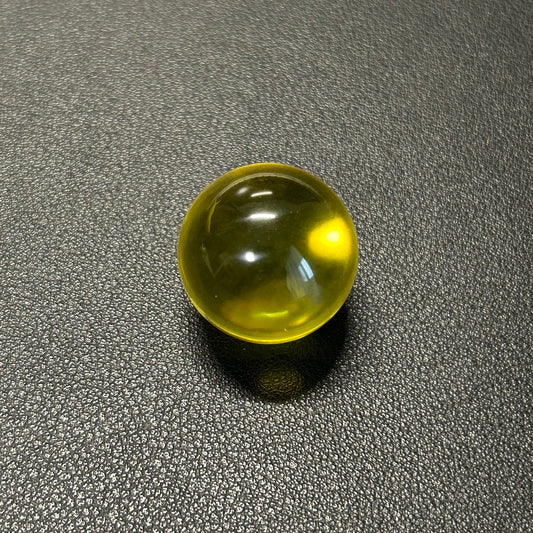 25mm クリアアクリル球 DIYトラックボール用(1個/クリアイエロー)