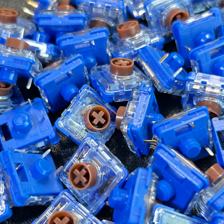 Kailh Deep Sea Silent MINI ChocV2 Whaleがたくさん写ったカラーイメージ画像。
