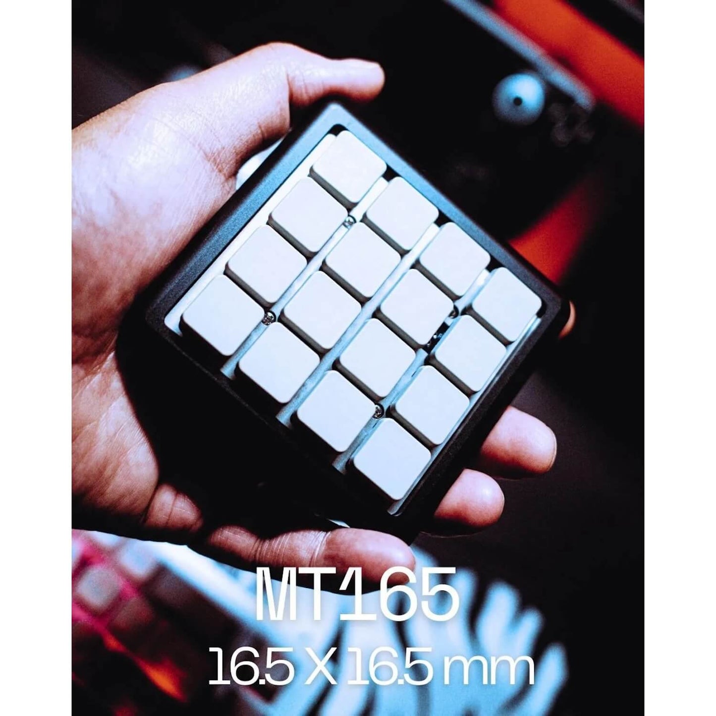 MT 165(Tai-Hao MT 165)ロープロファイル キーキャップ(MX用/White(ホワイト)/1個)