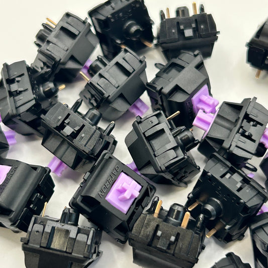 GATERON Oil King Purple サイレントタクタイル キースイッチ(55gf/5ピン/5個)