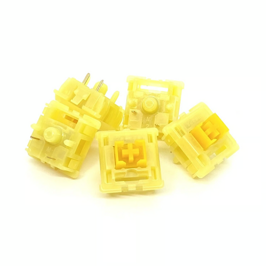 Tecsee Pudding Medium Tactile Switch（イエロー/タクタイル/5pin/63.5g/5pcs）