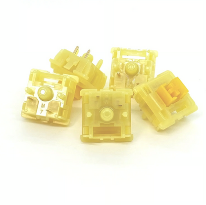 Tecsee Pudding Medium Tactile Switch（イエロー/タクタイル/5pin/63.5g/5pcs）