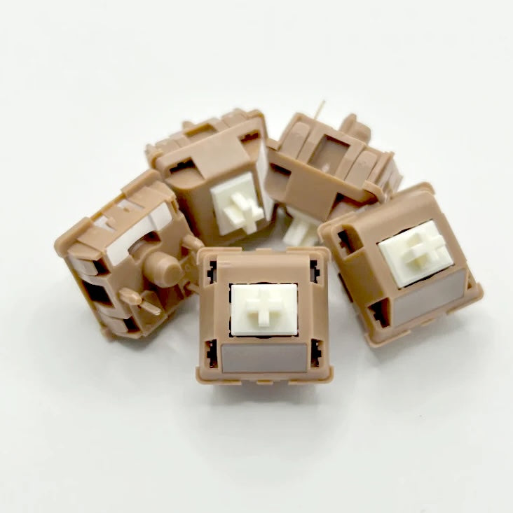 DUROCK Full POK Mocha Silk リニア キースイッチ（48g/5ピン/5個）