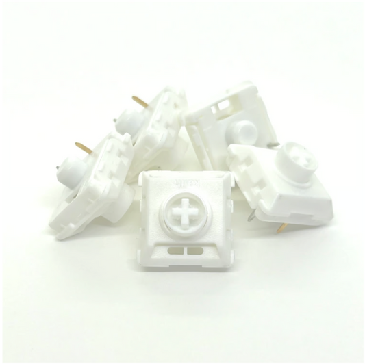 Kailh ALL-POM WHITE RAIN ChocV2 ロープロファイルスイッチ（リニア/50gf(O)/5個）