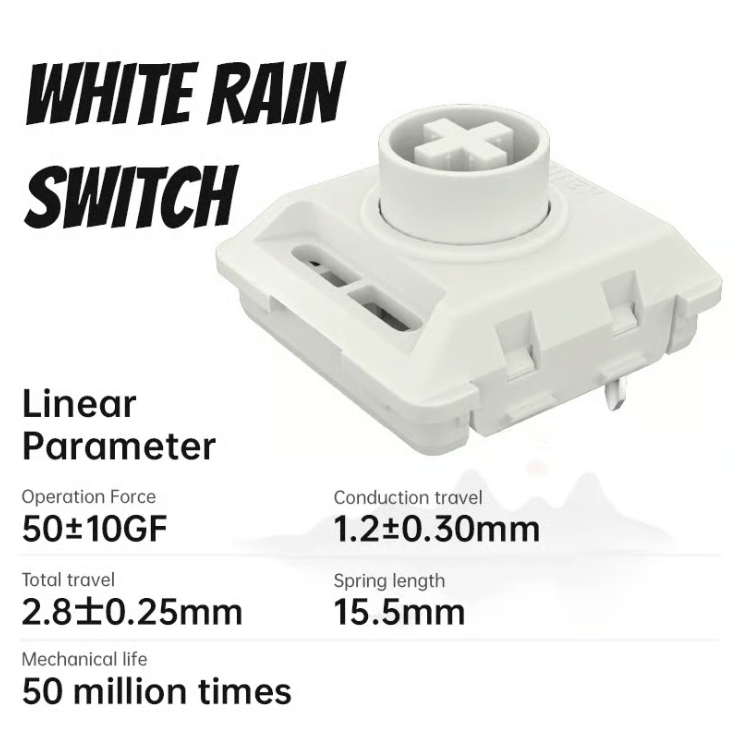 Kailh ALL-POM WHITE RAIN ChocV2リニア｜TALPKEYBOARD – TALPKEYBOARD