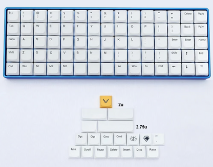 XDA DyeSub PBT 93 Orthlinear キーキャップセット（ホワイト）