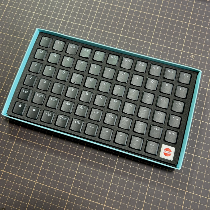 THT 65Key ロープロ キーキャップセット（PBT/MX/ブラック