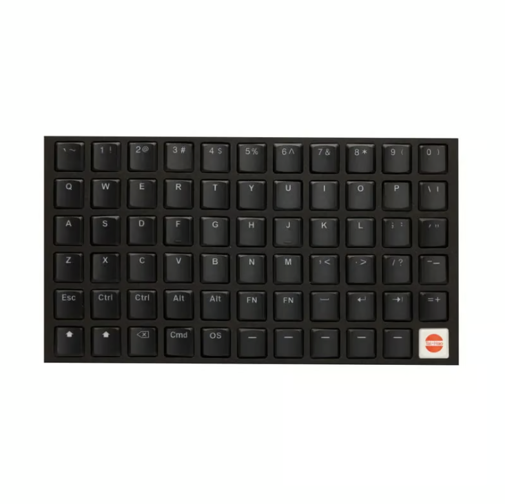 THT 65Key ロープロ キーキャップセット（PBT/MX/ブラック