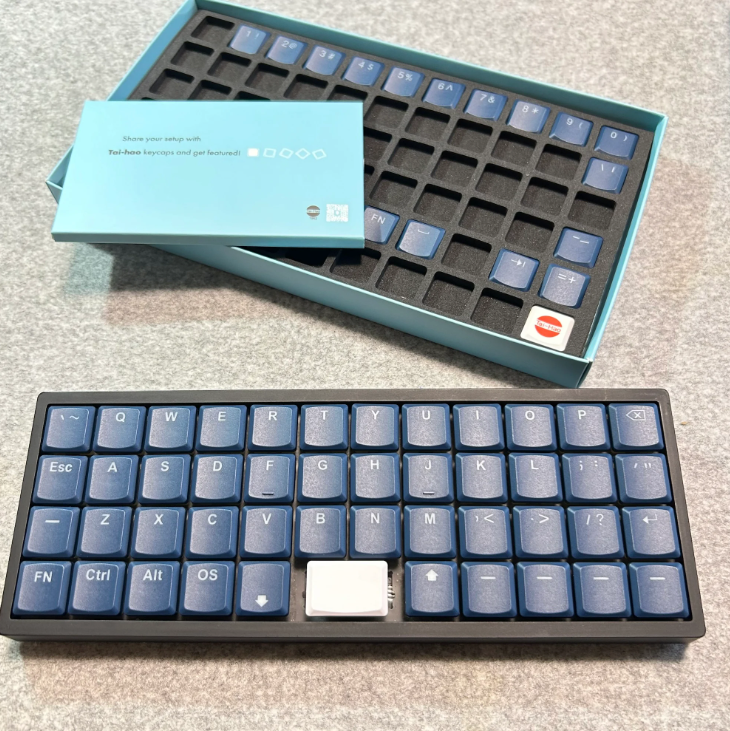THT 65Key ロープロキーキャップセット（MX/ネイビーブルー