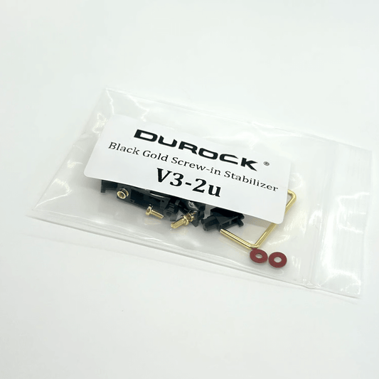 DUROCK 2U V3 PCBマウントスタビライザー（ブラック/ゴールド）