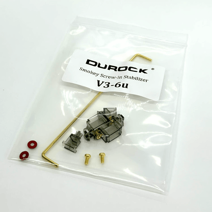 DUROCK 6U V3 PCBマウントスタビライザー（スモーキー/ゴールド）