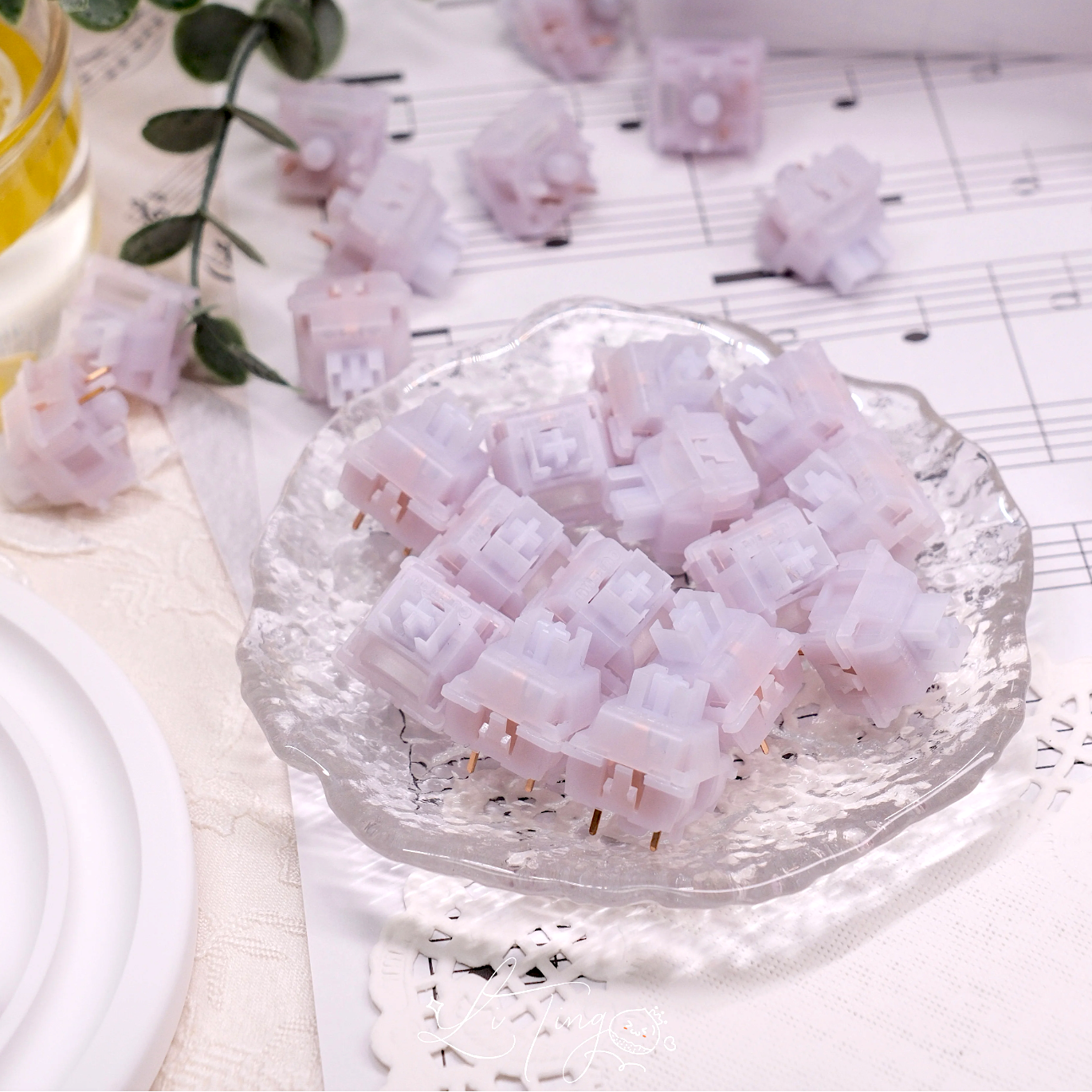 Wuhai Jelly Purple Silent Linear Switch（37g/5ピン/5個）