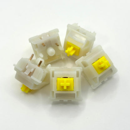Gateron Milky Yellow Pro V3 リニア キースイッチ（50g/5ピン/5個）
