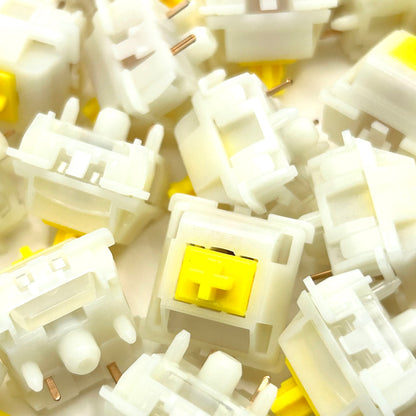 Gateron Milky Yellow Pro V3 リニア キースイッチ（50g/5ピン/5個）