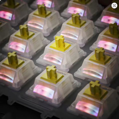 Gateron Milky Yellow Pro V3 リニア キースイッチ（50g/5ピン/5個）