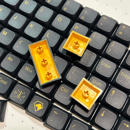 在庫限り｜XDAL DyeSub PBT 93 Orthlinear キーキャップセット（ブラック）