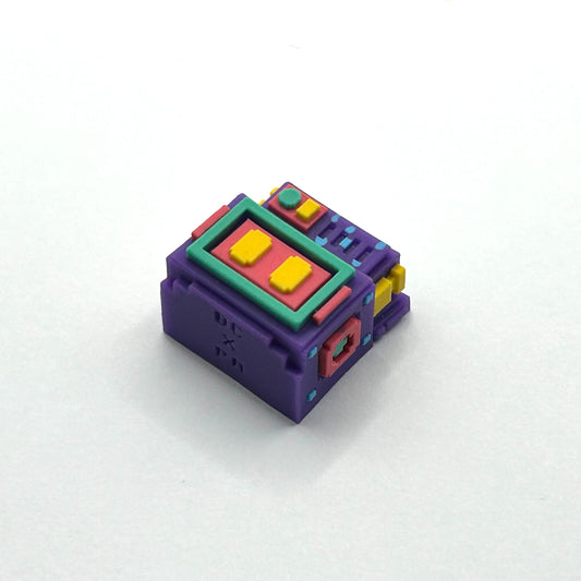 ピクセルロボットなアルチザンキーキャップ（1個/パープル）