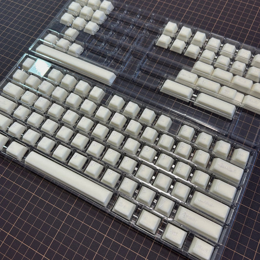 mintcaps Cherryプロファイルライク キーキャップセット（半透過ホワイト）