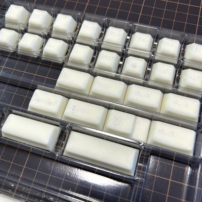 mintcaps Cherryプロファイルライク キーキャップセット（半透過ホワイト）