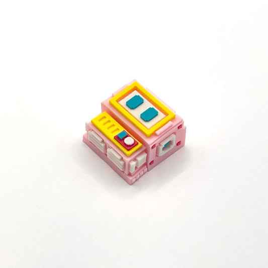 ピクセルロボットなアルチザンキーキャップ（1個/ピンク）