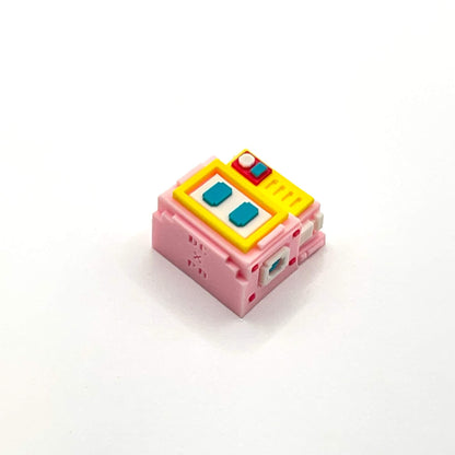 ピクセルロボットなアルチザンキーキャップ（1個/ピンク）