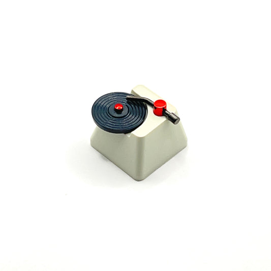 レコードプレーヤーなアルチザンキーキャップ（1個/クリーム）
