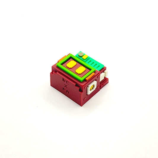 ピクセルロボットなアルチザンキーキャップ（1個/ブラウン）
