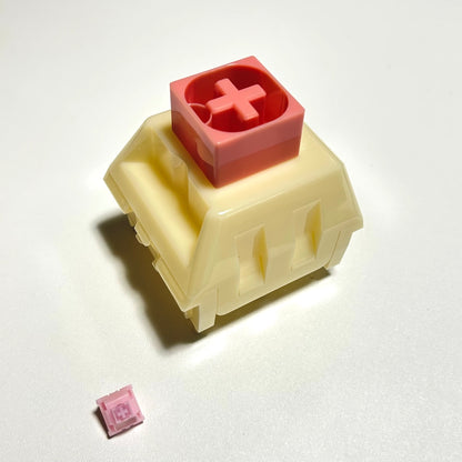 箱破れ特価｜Kailh キースイッチケース（クリーム/ピンク）