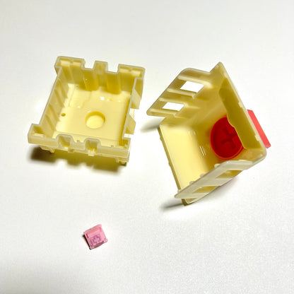 箱破れ特価｜Kailh キースイッチケース（クリーム/ピンク）