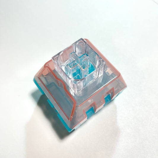 箱破れ特価｜Kailh キースイッチケース（クリアピンク/ブルー）