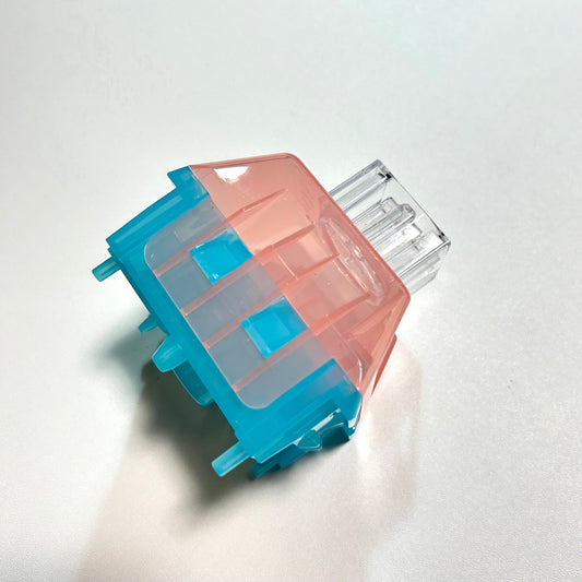 箱破れ特価｜Kailh キースイッチケース（クリアピンク/ブルー）