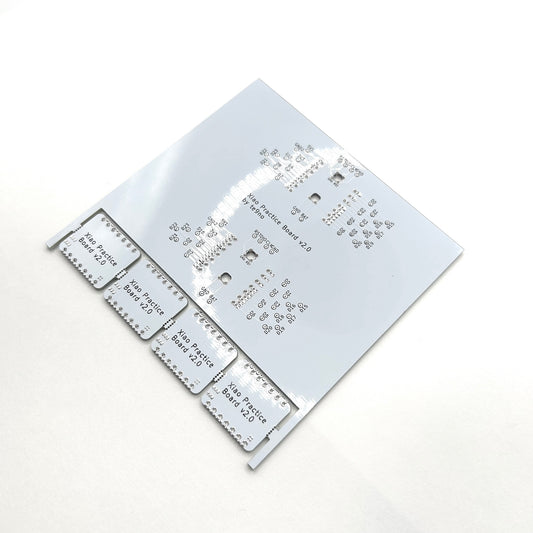 XIAO Plus Practice Board（XIAO Plus用はんだづけ練習基板/ホワイト）