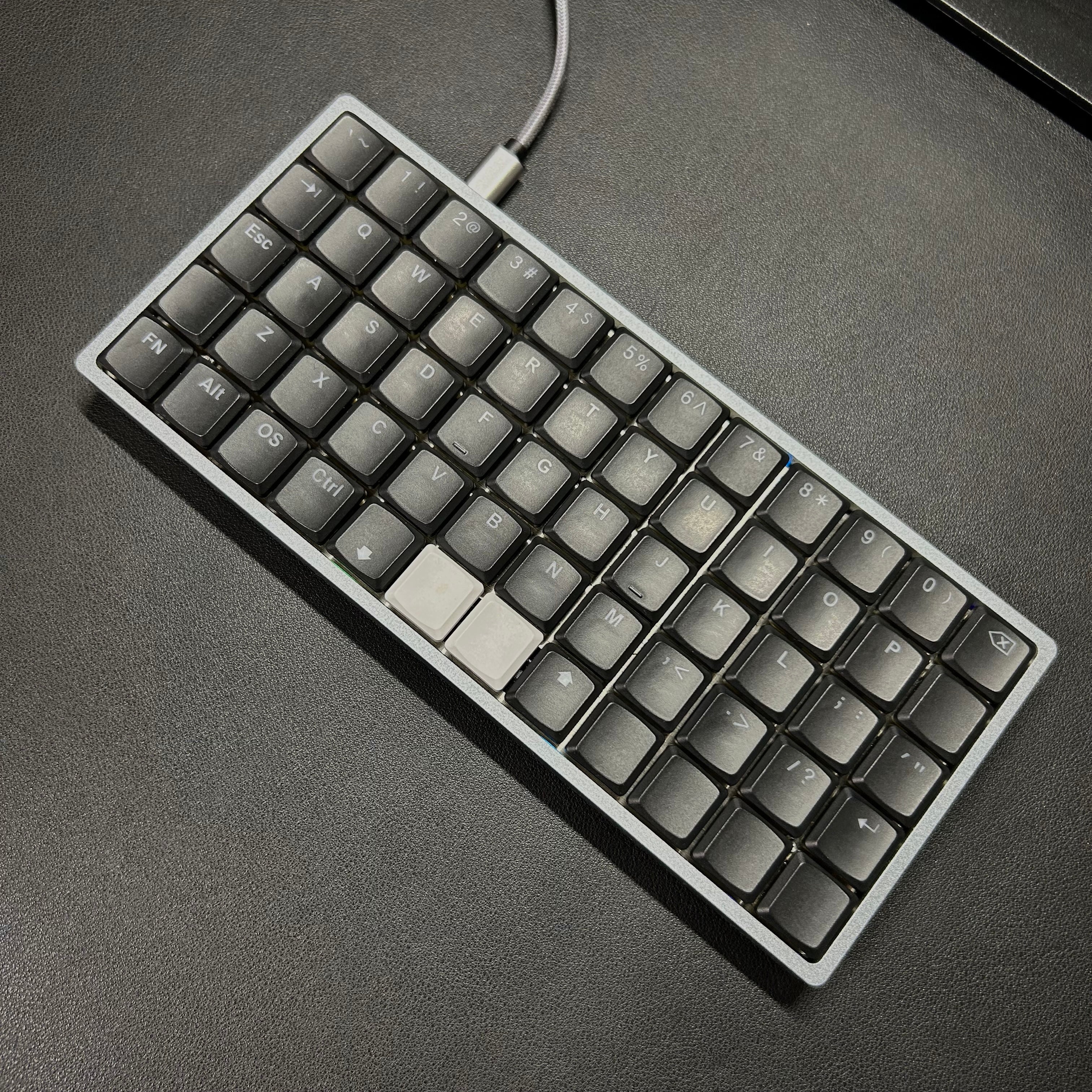 THT 65Key ロープロ キーキャップセット（PBT/MX/ブラック