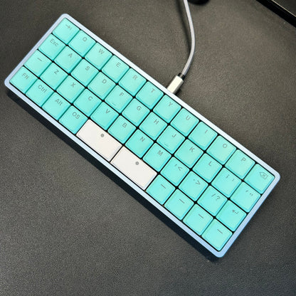 THT (Tai-Hao Thins) 65Key ロープロファイル キーキャップセット（PBT/MX/ミントブルー）
