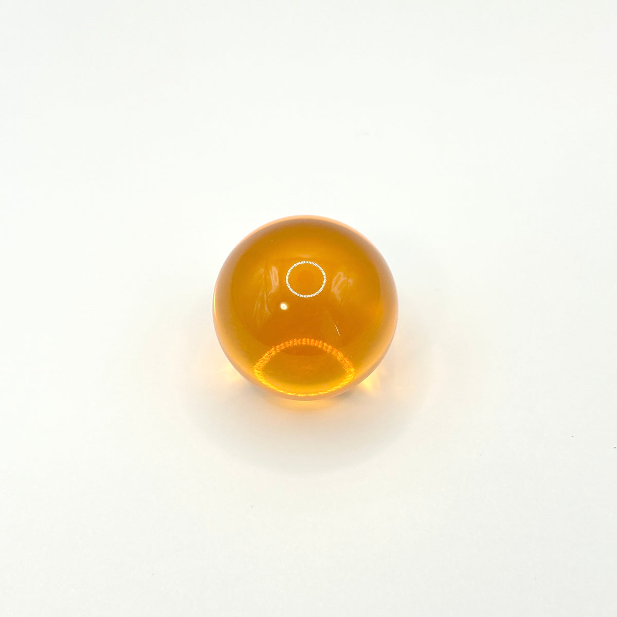 25mm クリアアクリル球 DIYトラックボール用（1個/クリアオレンジ）