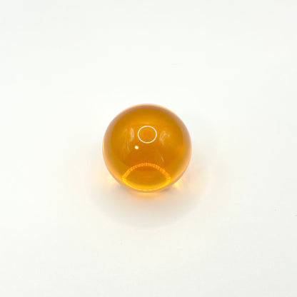 25mm クリアアクリル球 DIYトラックボール用（1個/クリアオレンジ）