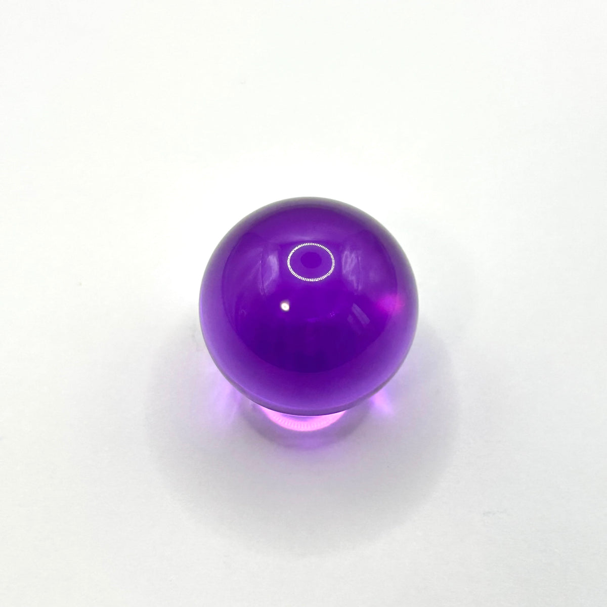 25mm クリアアクリル球 DIYトラックボール用（1個/クリアパープル）