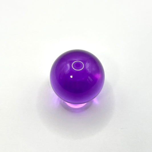 25mm クリアアクリル球 DIYトラックボール用（1個/クリアパープル）