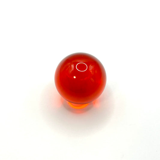 25mm クリアアクリル球 DIYトラックボール用（1個/クリアレッド）