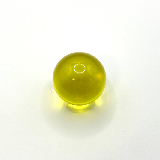 25mm クリアアクリル球 DIYトラックボール用（1個/クリアイエロー）