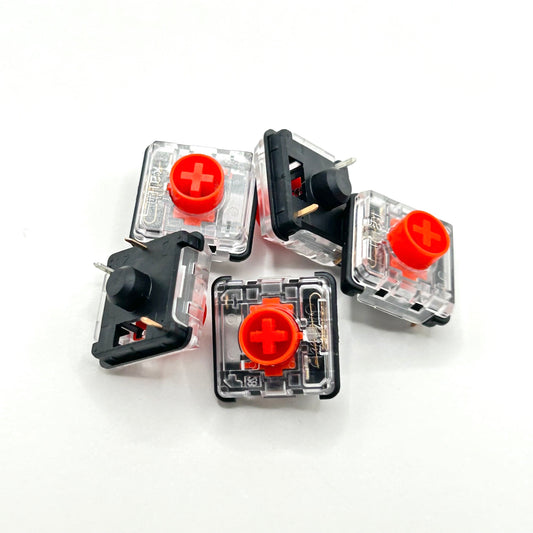 Kailh ChocV2 Red ロープロファイル リニア キースイッチ（ChocV2/50g/5個）